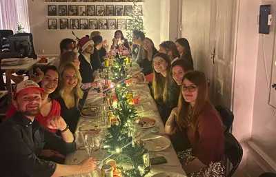 Christmas dinner at the office