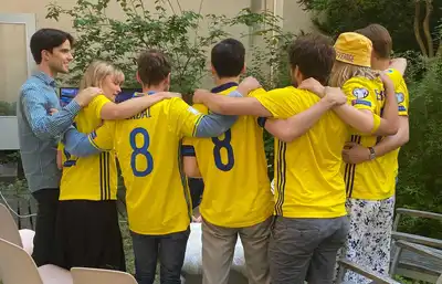 Team Sweden during Euro 2020