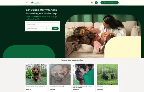 PuppyPlaats homepage